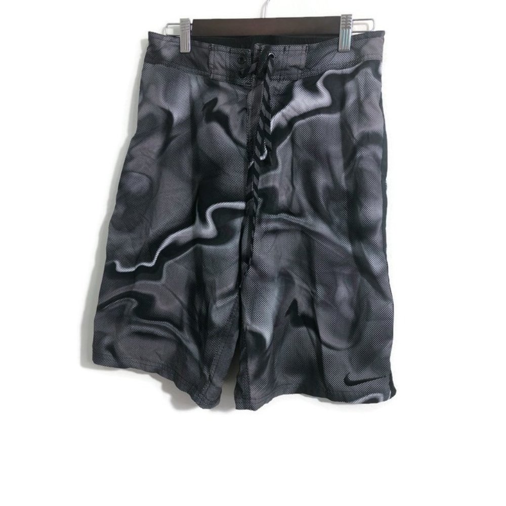 Nike Men's Black/Gray Swim shorts size Medium